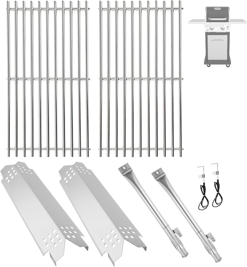 BBQration Replacement Parts Kit for Nexgrill 2-Burner 720-0864 720-0864M, Replacement Parts Kit for Megamaster 720-0864MA Grill Grate Kit for Nexgrill Replacement Parts - Image 1